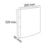 Exacompta 1928 Ringb A4 2R 30mm himbeer