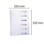 Exacompta Ordmap A4 Chromal Sichtf 6tlg kristall