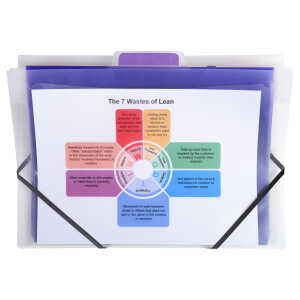 Exacompta Fmappe PP Aufhängen A4 trans 6Fach