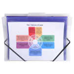 Exacompta Fmappe PP Aufhängen A4 trans 6Fach