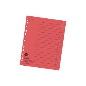 Falken Trennblätter, 24 x 30cm, 230g/m², durchgefärbt, 100er Poly rot