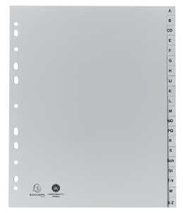 Register A4+ 20tlg A-Z PP grau