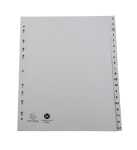 Register A4+ 20tlg A-Z PP grau