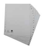 Register A4+ 20tlg A-Z PP grau