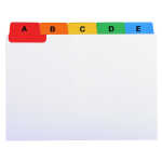 Exacompta 25 Trennbl A-Z Karton w 88x105mm