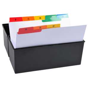 Exacompta 25 Trennbl A-Z Karton w 117x148mm