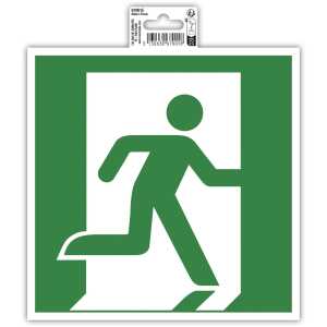 Klebeschild Evakuierung recht 20cm