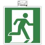 Klebeschild Evakuierung recht 20cm