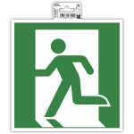 Exacompta Klebeschild Evakuierung link 20cm