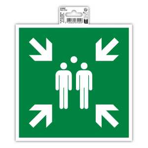 Klebeschild Sammelplatz 20cm