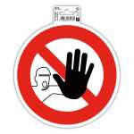 Exacompta Klebeschild Nicht betreten 20cm