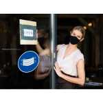 Exacompta Klebeschild Pflichtmask 20cm