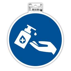 Exacompta Klebeschild Handdesinfektion 20cm