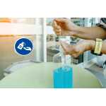 Exacompta Klebeschild Handdesinfektion 20cm