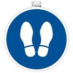 Klebeschild Halt 35cm