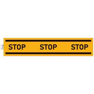 Klebeschild Stopppflicht gelb 100cm