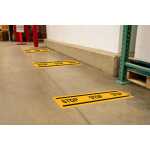 Exacompta Klebeschild Stopppflicht gelb 100cm