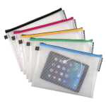 Exacompta Hülle trans Reißverschl PP A4 5sort