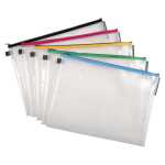 Hülle trans Reißverschl PP A3 5sort