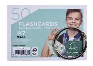 Flashcards A7 lin 50St/Pk sort
