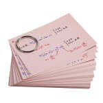 Exacompta Flashcards A6 lin 50St/Pk sort