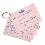 Exacompta Displ 38 Pk50 FlashcardsA6/A7 sort