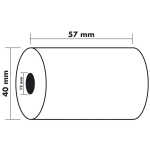 Exacompta Rolle 1lg therm 55g 57x40x12 per 10