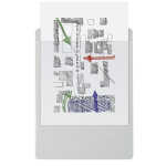 Exacompta Klemmbrett-Pocketclip A4 ws