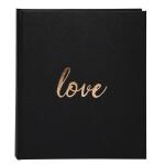 Exacompta Gästebuch gold 21x19 Love sw 100S
