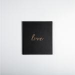 Exacompta Gästebuch gold 21x19 Love sw 100S