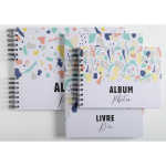 Exacompta Gästebuch 100S weiß 27x22 Terrazzo