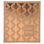 Exacompta Gästeb 140S gold 21x19 Palmyre nude palm