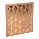 Exacompta Gästeb 140S gold 21x19 Palmyre nude palm