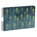 Exacompta Spiralalbum 50S sw 32x22 Pfau hblau