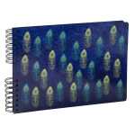 Exacompta Spiralalbum 50S sw 32x22 Pfau dblau
