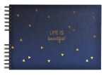 Spiralalbum 50S sw 32x22 LIFE blau
