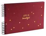 Spiralalbum 50S sw 32x22 LIFE rot