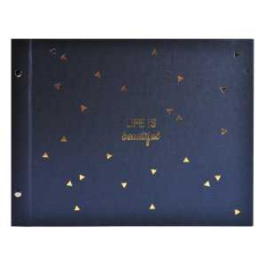 Exacompta Fotobuch 40S sw 37x29 LIFE blau