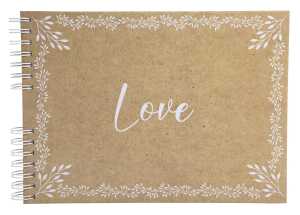 Spiralalbum 50S weiß 32x22cm Kraft