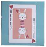 Fotalb 30S w 25x25 Spielkarte rs/bl