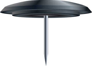 Reißnägel Ø12mm schwarz 40 St