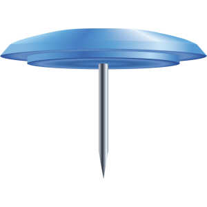 Exacompta Reißnägel Ø12mm blau 40 St