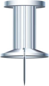 Pinwandnadel Push Pins krist 25St.