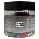 Exacompta Pinwandnadel Push Pins 200St sort