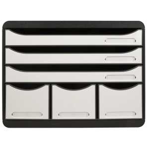 Exacompta STORE-BOX MAXI 6 Schbl sw/weiss glo