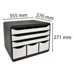 Exacompta STORE-BOX MAXI 6 Schbl sw/weiss glo
