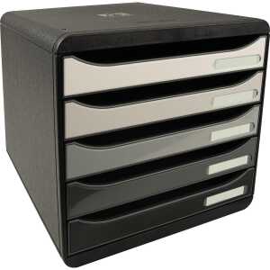 Exacompta Big-Box Plus sw/glossy Shades of grey