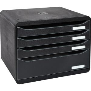 Exacompta Big-Box Plus quer 4 Laden schwarz