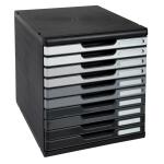 Schubladenbox MODULO 10 Schubladen A4+ schwarz Schublade:...