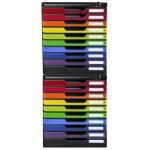 Schubladenbox MODULO 10 Schubladen A4+ schwarz Schubl...